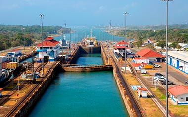The second lock of the Panama Canal